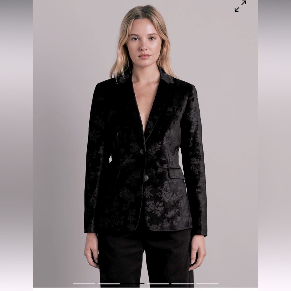 NWT Rag & Bone Floral Velvet Blazer